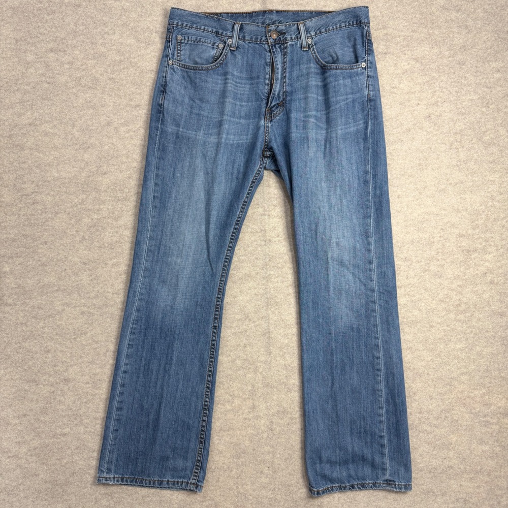 Levis 527 Slim Bootcut Jeans Mens 34x30 Blue Denim Mid Wash 05527-0175